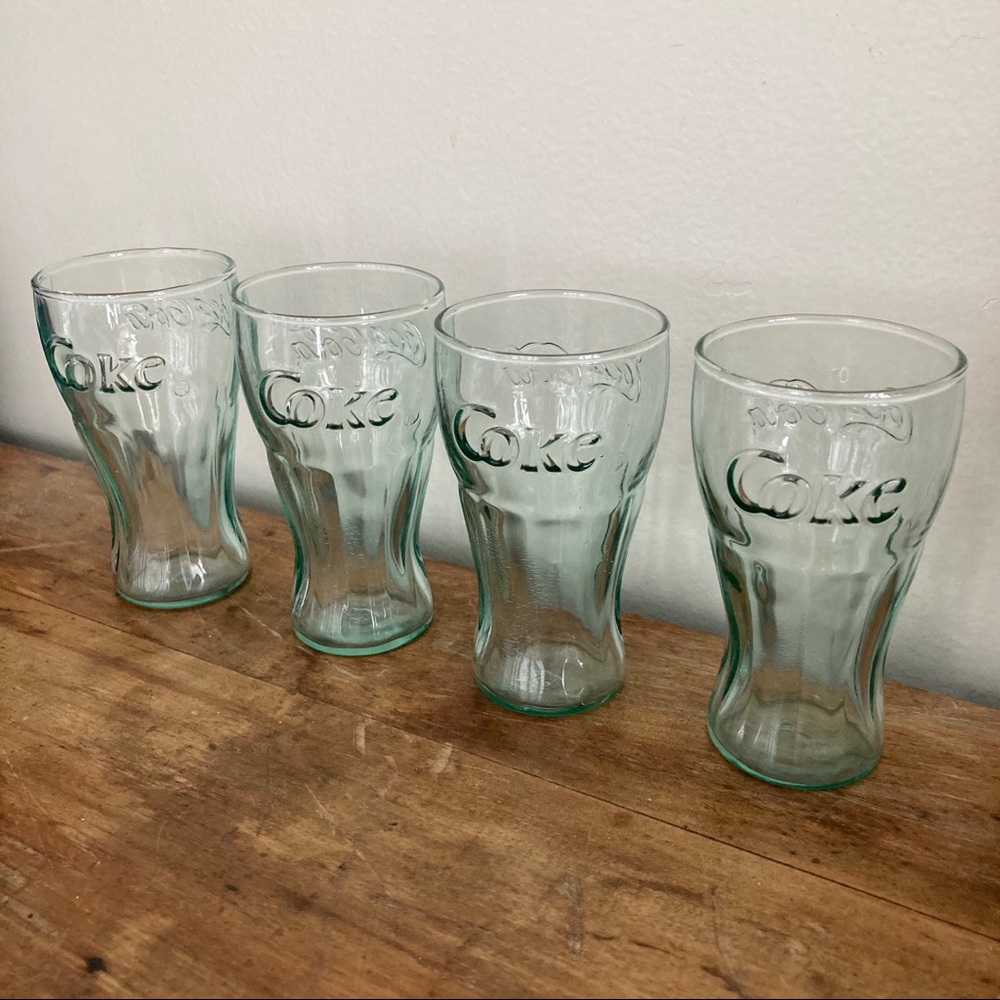 Coca Cola Vintage 6oz Glasses Indiana Glass - Picture 3 of 8